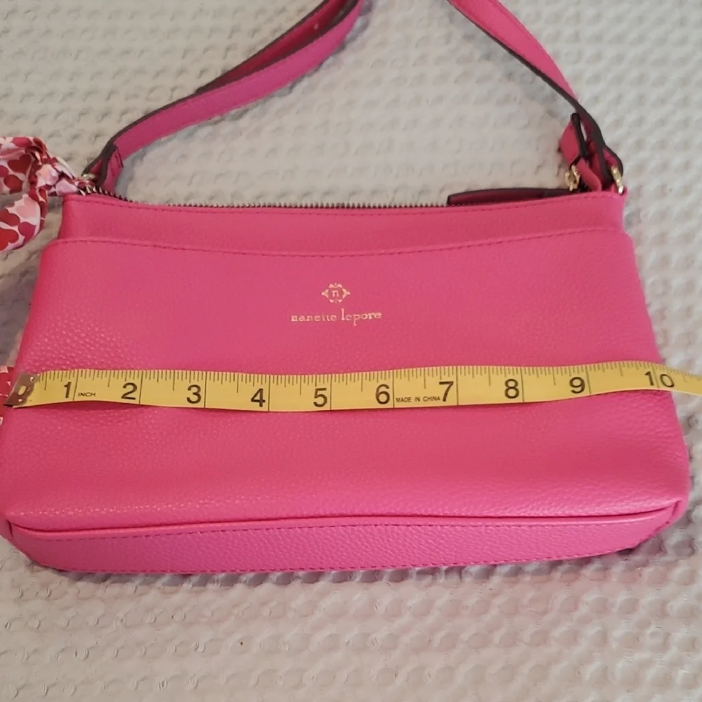 Nanette Lepore Pink Crossbody Bag with Detachable Strap (30) - Picture 9 of 12